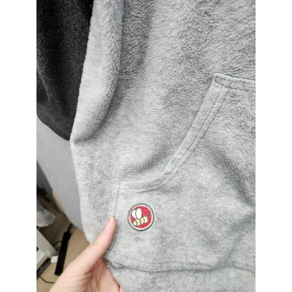 Disney Pooh Womens Fleece Pullover Hoodie Gray/Black 18W/20W With Front Pocket & - Picture 5 of 7